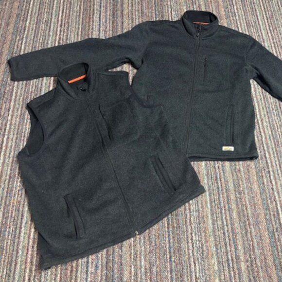 Orvis Bundle R65 Sweater Fleece Jacket and VEST - Picture 1 of 4